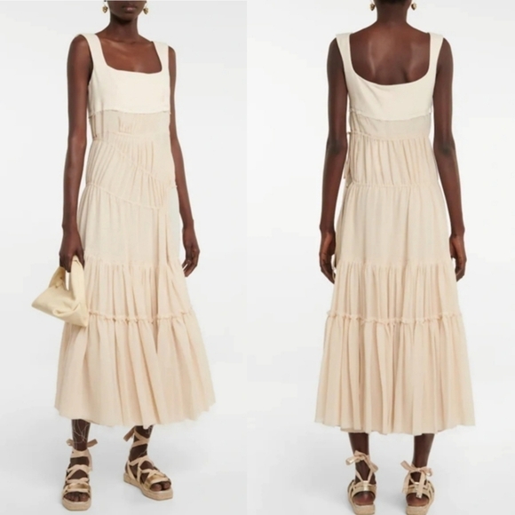 New Sportmax Runway Spring 22' Ready-To-Wear Orlie Midi Dress NWT 6 US - Picture 7 of 9